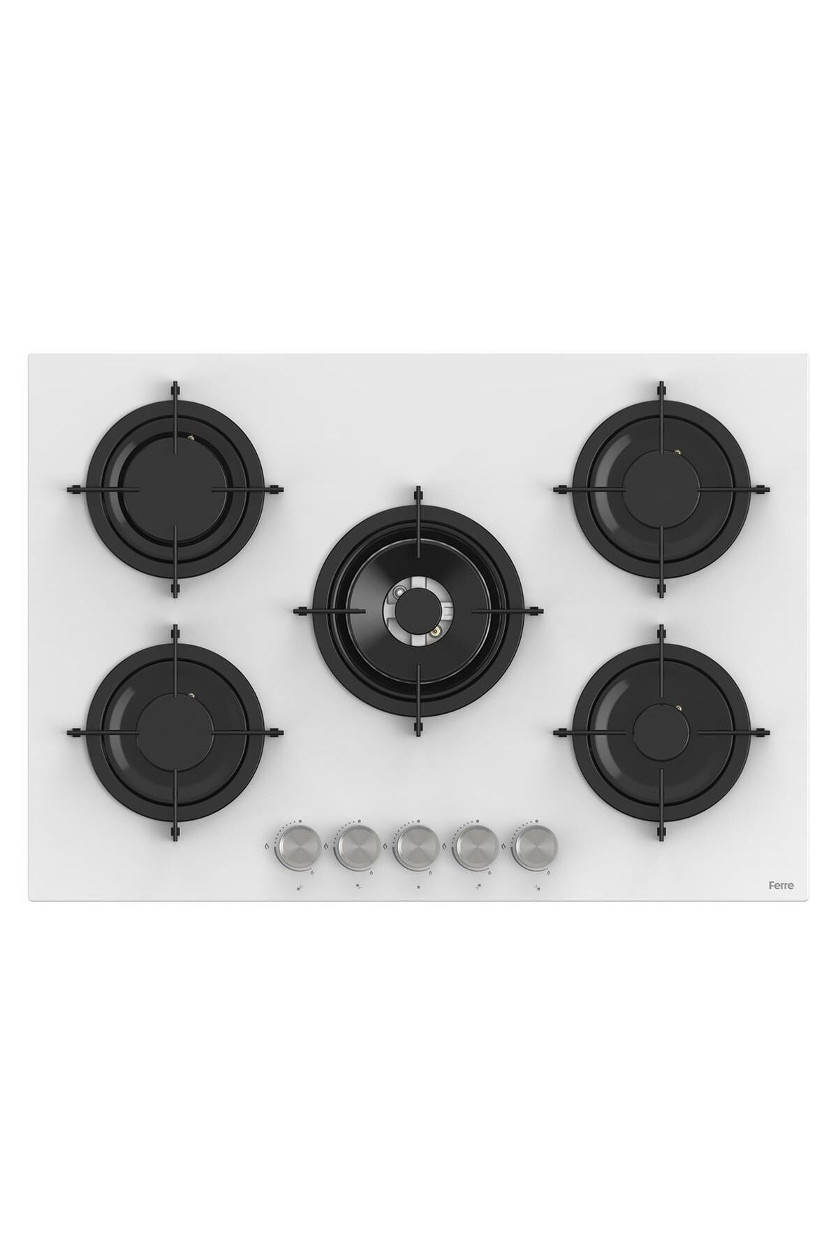 Rs036 Emaye Izg.75 Cm Beyaz Cam Ocak