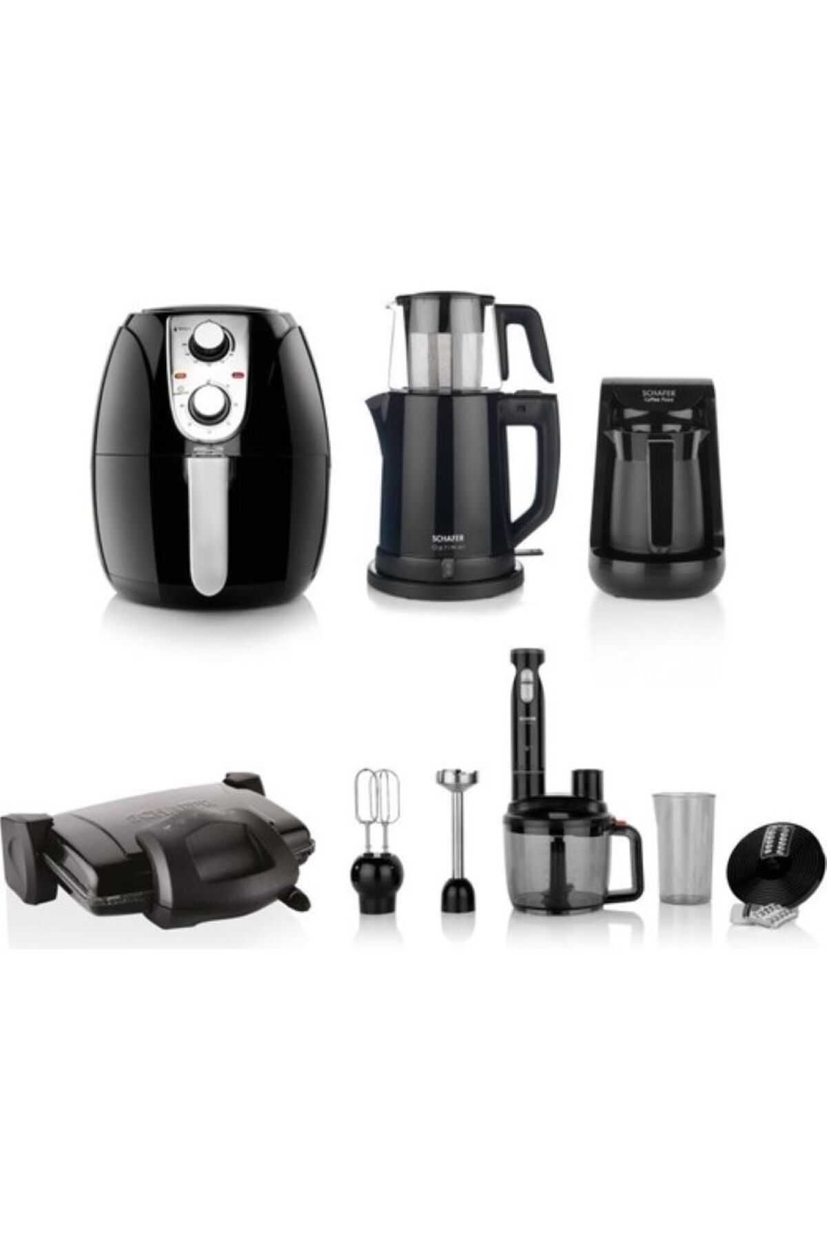 Muhteşem 5 Li Elektronik Çeyiz Seti Siyah