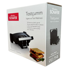 Schafer Tost Makinesi Tostçumm 1500W Siyah